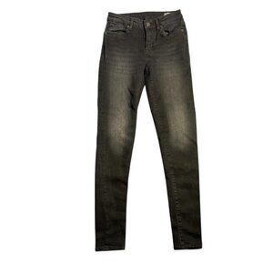 BUFFALO DAVID BITTON Mid Rise Skinny Alexa Black Denim
